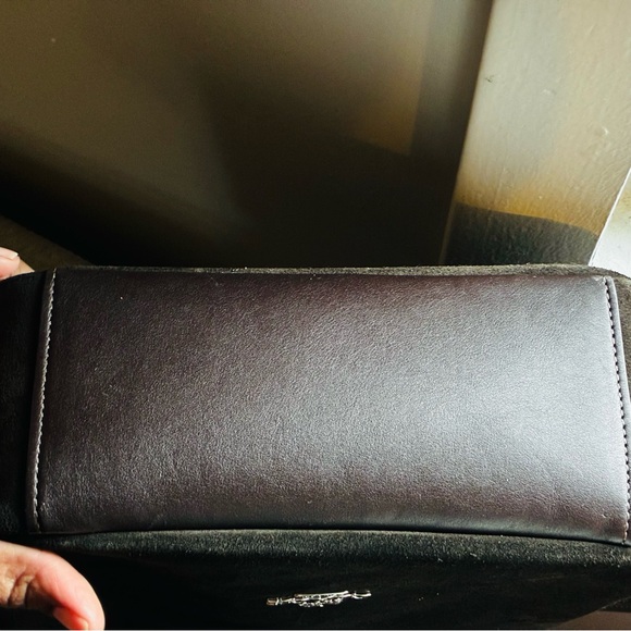 Coach Espresso Suede Crossbody Bag - Picture 10 of 14